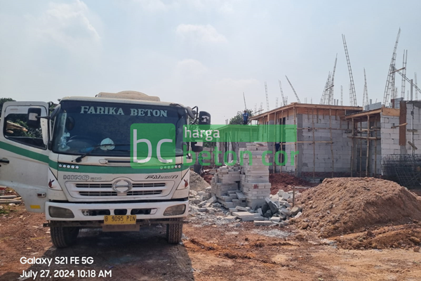 Harga Readymix Cor Rumah di Kreo Selatan Larangan Tangerang